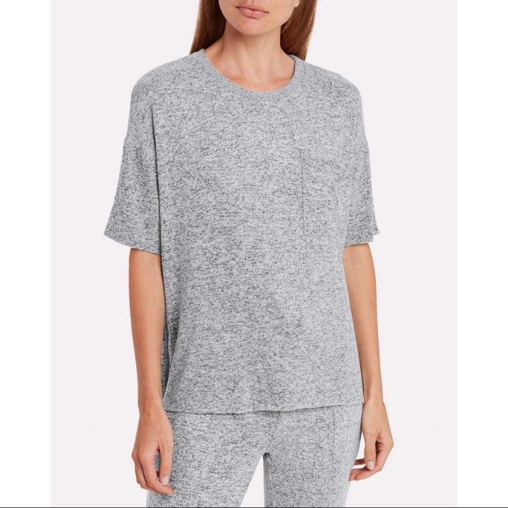 Rails Micah Shirt Melange Grey Jersey Top Size Small Shirt